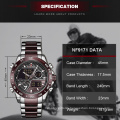 NAVIFORCE 9171 Men Digital Watch LED Sport Military Mens Quartz Wristwatch Male Luminous Waterproof Clock Watches